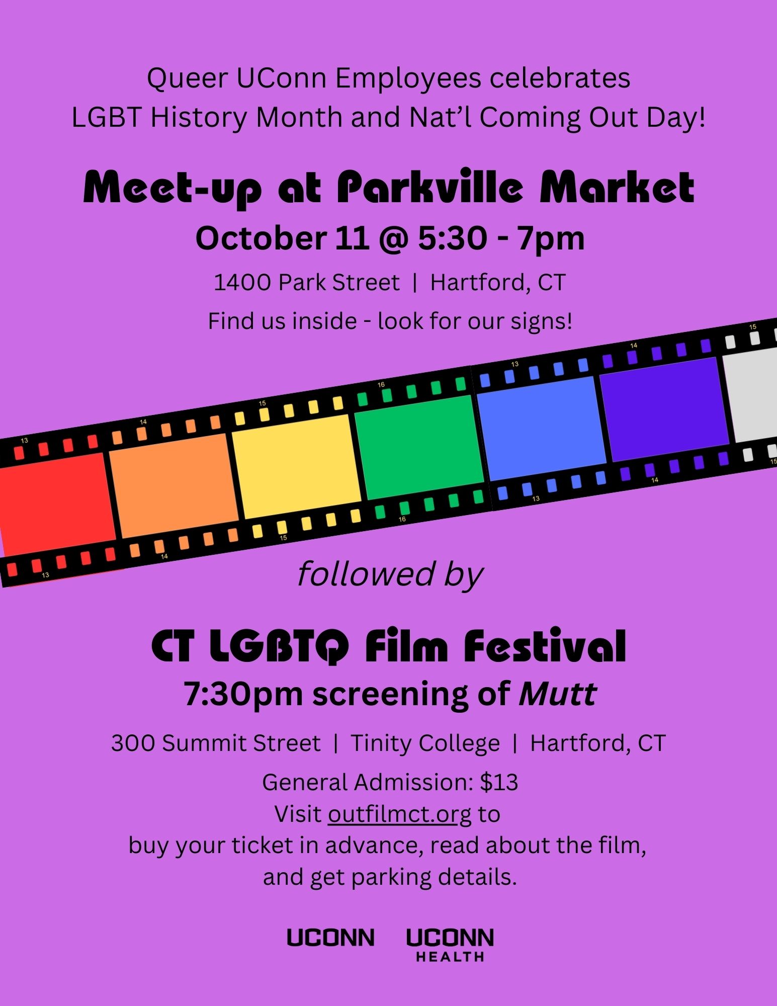 October 11 - Parkville Market/CT LGBTQ Film Festival (Hartford) | Queer  UConn Employees